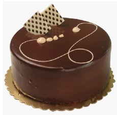 2-3 Kişilik Yuvarlak Sade Çikolatalı Yaş Pasta Samsun pasta