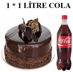 6-9 Kişilik Klasik Çikolatalı Pasta & 1 Lt Cola Samsun pasta