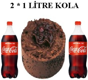 6-9 Kişilik Parça Çikolatalı Pasta & 2x1 Lt Cola Avantajı Samsun pasta