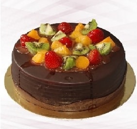 6-9 Kişilik Zengin Tatlı Karışık Meyveli Çikolatalı Tat Samsun pasta