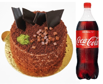 Doğal Malzemeli 4-6 Kişilik Çikolatalı Yaş Pasta Paketi Samsun pasta