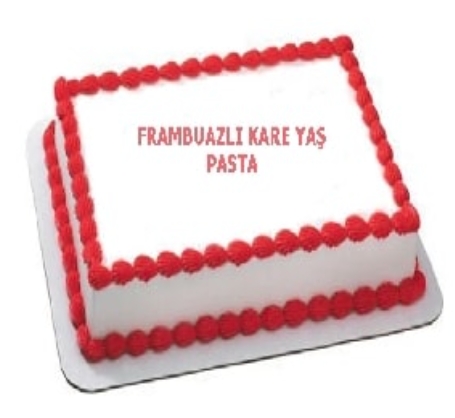Düz Sade 15 Kişilik Frambuazlı Yaş Pasta Samsun pasta