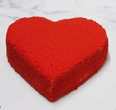 Kırmızı Kalp Temalı 6-9 Kişilik Özel Yapım Yaş Pasta Samsun pasta